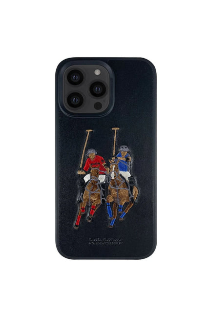 iPhone 13 Pro Max Jockey Deri Kapak Kılıf - Siyah