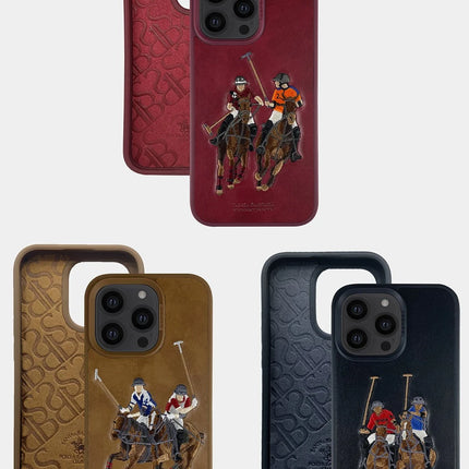 iPhone 13 Pro Max Jockey Deri Kapak Kılıf - Siyah 7