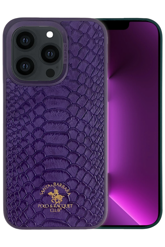 iPhone 13 Pro Max Knight Deri Kapak Kılıf - Mor