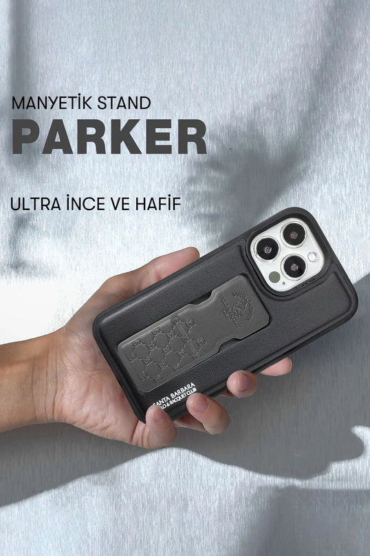 iPhone 13 Pro Max Parker Stand Kapak Kılıf - Kırmızı 9