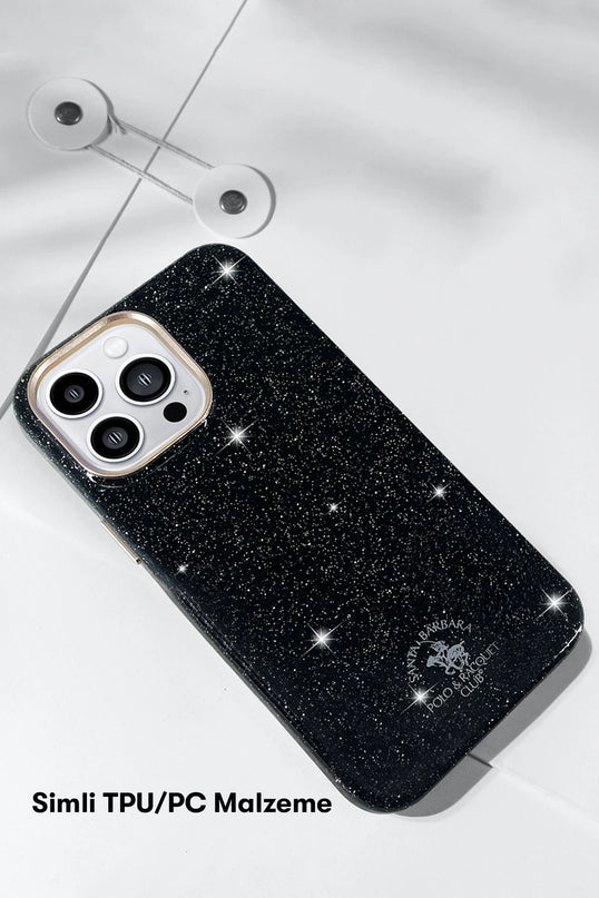 iPhone 14 Aurora Simli Kapak Kılıf - Siyah 5