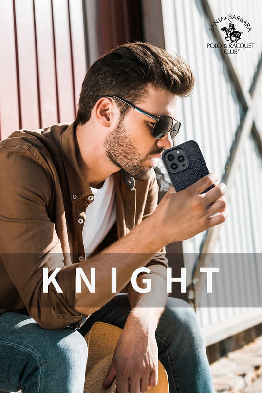 iPhone 14 Knight Deri Kapak Kılıf - Kırmızı 4