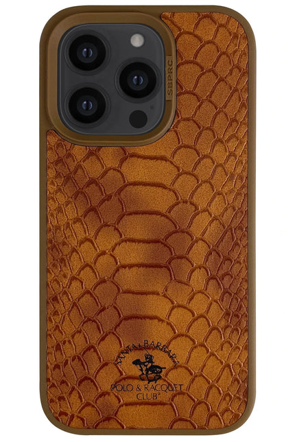 iPhone 14 Pro Knight Deri Kapak Kılıf - Kahverengi