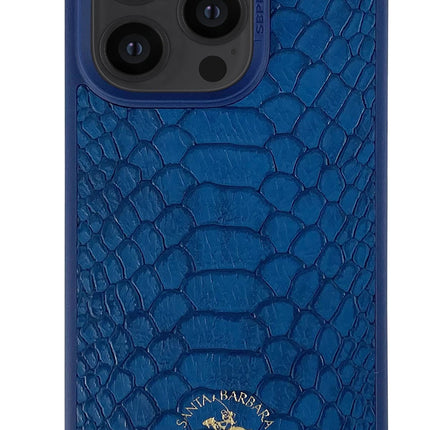 iPhone 14 Pro Knight Deri Kapak Kılıf - Lacivert