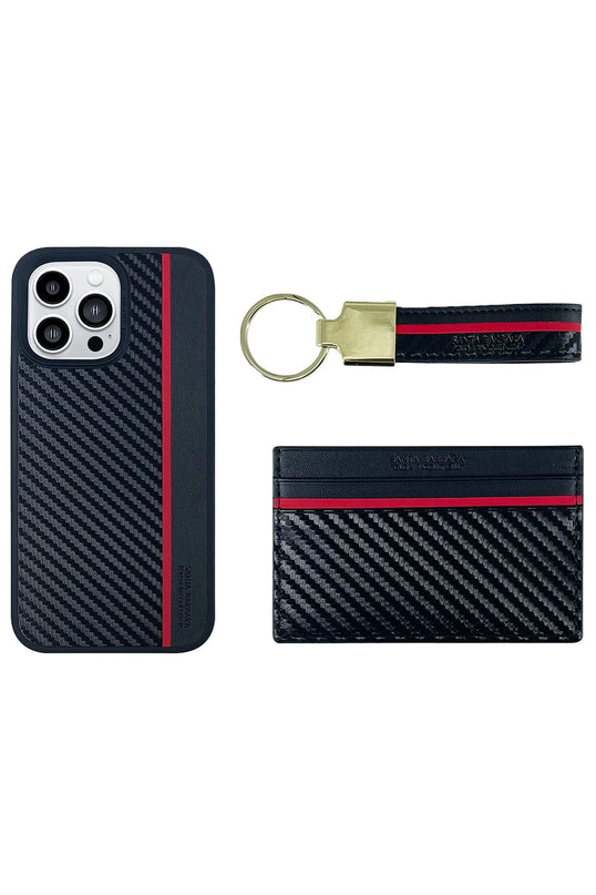 iPhone 14 Pro Max Hazel Karbon Set Kapak Kılıf