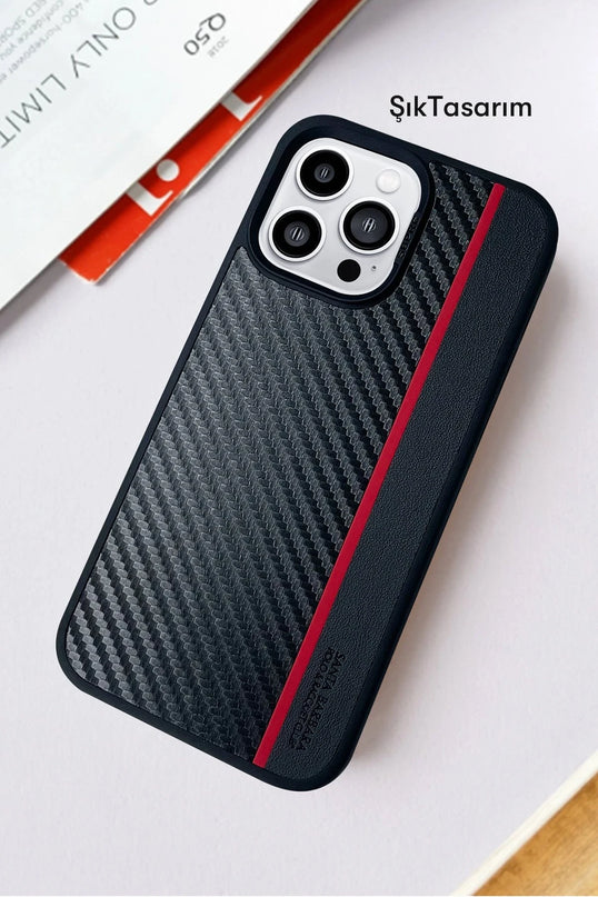 iPhone 14 Pro Max Hazel Karbon Set Kapak Kılıf 5