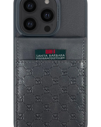 iPhone 14 Pro Max Hulda Kartvizitli Kapak Kılıf - Gri