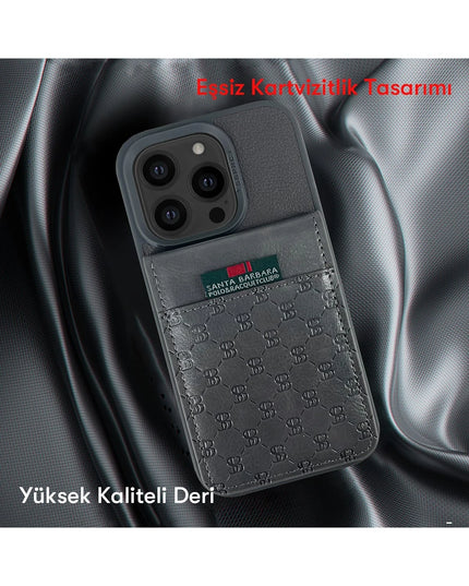 iPhone 14 Pro Max Hulda Kartvizitli Kapak Kılıf - Kahverengi 2