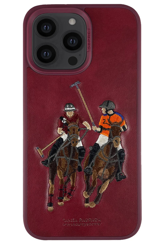 iPhone 14 Pro Max Jockey Deri Kapak Kılıf - Kırmızı