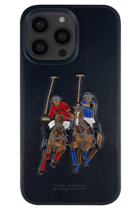 iPhone 14 Pro Max Jockey Deri Kapak Kılıf - Siyah