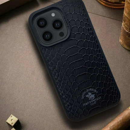 iPhone 14 Pro Max Knight Deri Kapak Kılıf - Lacivert 8