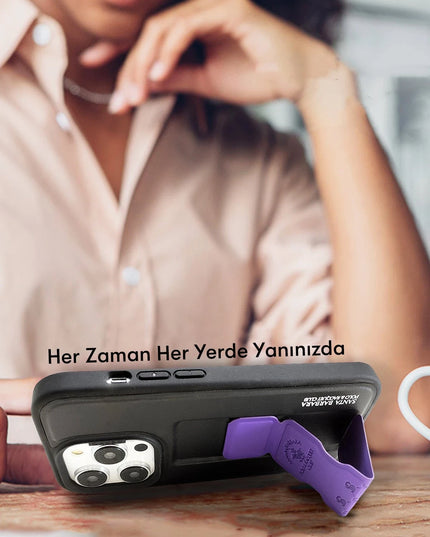 iPhone 14 Pro Parker Stand Kapak Kılıf - Kırmızı 3