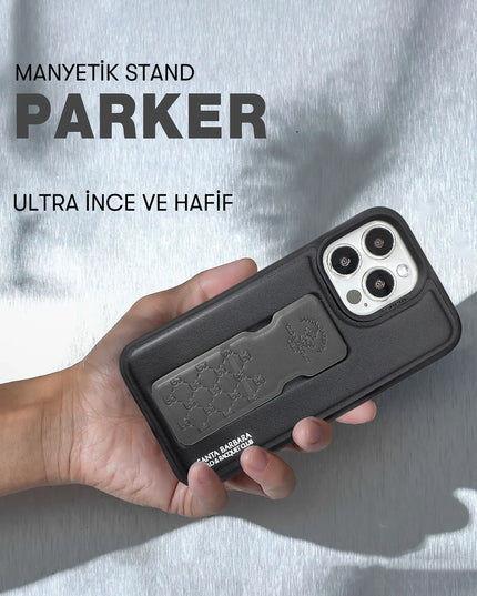 iPhone 14 Pro Parker Stand Kapak Kılıf - Mavi 2