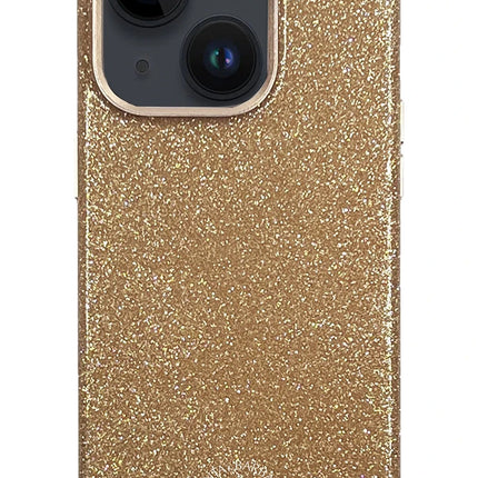 iPhone 15 Aurora Simli Kapak Kılıf - Gold