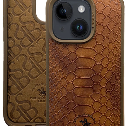 iPhone 15 Plus Knight Deri Kapak Kılıf - Kahverengi 2