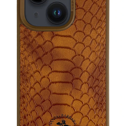 iPhone 15 Plus Knight Deri Kapak Kılıf - Kahverengi