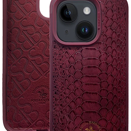 iPhone 15 Plus Knight Deri Kapak Kılıf - Kırmızı 2