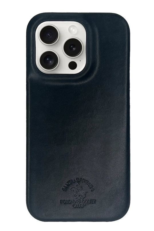 iPhone 15 Pro Max Elton Genuine Magsafe Deri Kapak Kılıf - Siyah