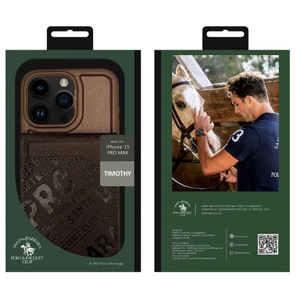 iPhone 15 Pro Max Timothy Cüzdanlı Standlı Kapak Kılıf - Kahverengi 8