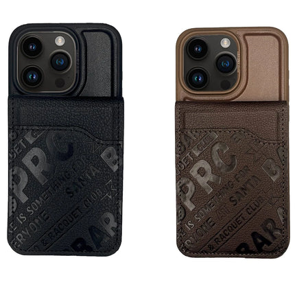 iPhone 15 Pro Max Timothy Cüzdanlı Standlı Kapak Kılıf - Kahverengi 4