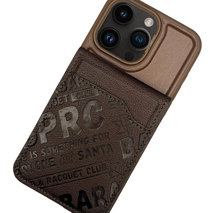 iPhone 15 Pro Max Timothy Cüzdanlı Standlı Kapak Kılıf - Kahverengi 3