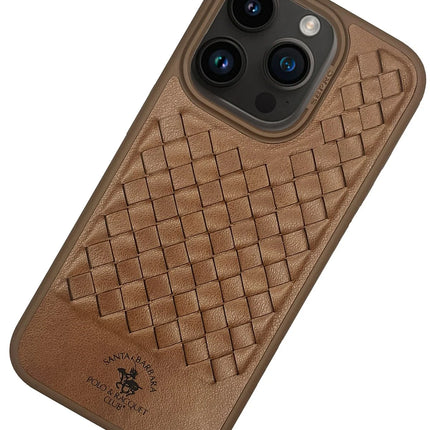 iPhone 15 Pro Ravel Deri Kapak Kılıf - Kahverengi 3