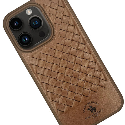 iPhone 15 Pro Ravel Deri Kapak Kılıf - Kahverengi 2