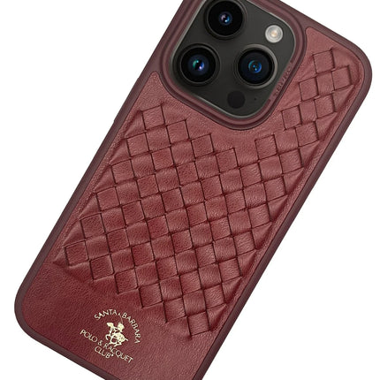 iPhone 15 Pro Ravel Deri Kapak Kılıf - Kırmızı 3