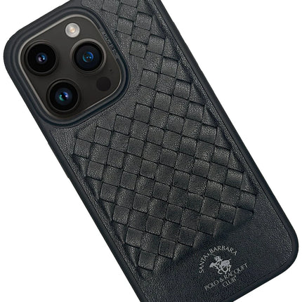 iPhone 15 Pro Ravel Deri Kapak Kılıf - Siyah 2