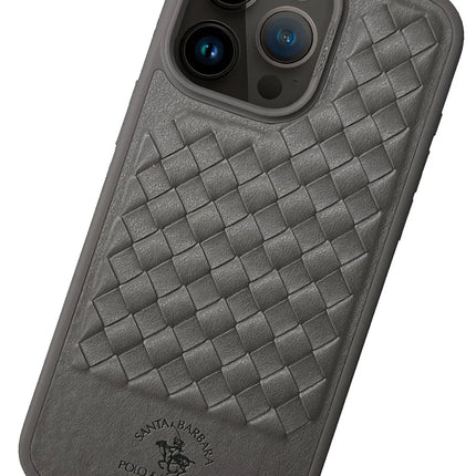 iPhone 15 Pro Ravel Deri Kapak Kılıf - Titan Gri 2