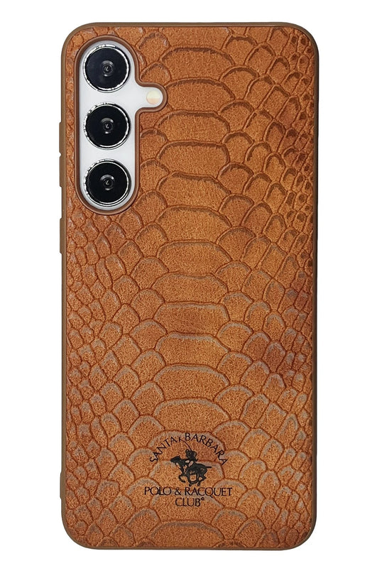 Samsung Galaxy S24 Knight Deri Kapak Kılıf - Kahverengi