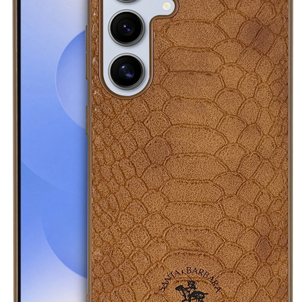 Samsung Galaxy S25 Knight Deri Kapak Kılıf - Kahverengi