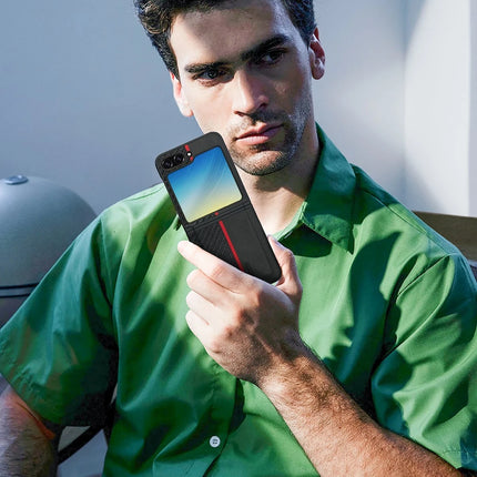 Samsung Galaxy Z Flip 5 Hazel Karbon Kapak Kılıf 7