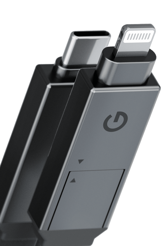 Sheath 2in1 1M 60W MFi Sertifikalı Type-C to Type-C ve Lightning Hızlı Şarj Kablosu 3