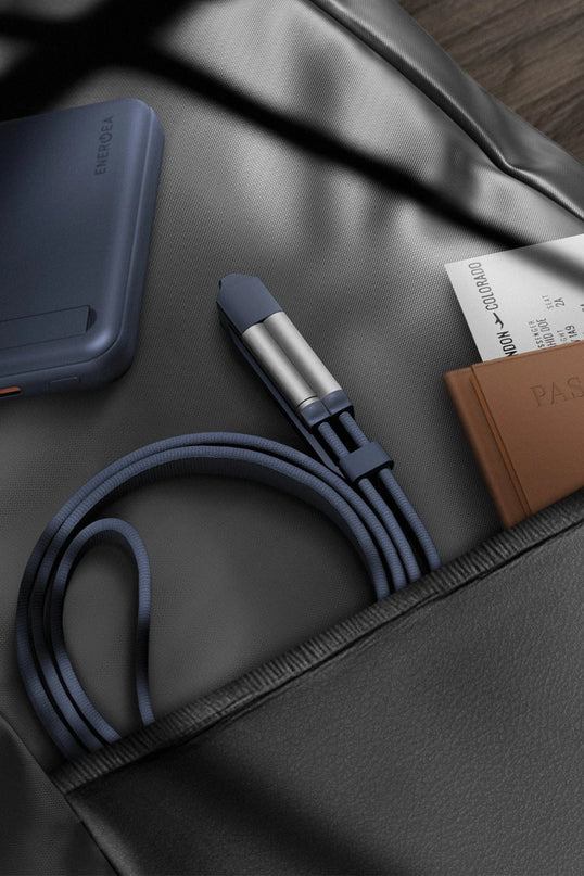 Sheath Travel 1.2M 60W 2in1 Type-C to Type-C ve USB-A Hızlı Şarj Kablo - Turuncu 2
