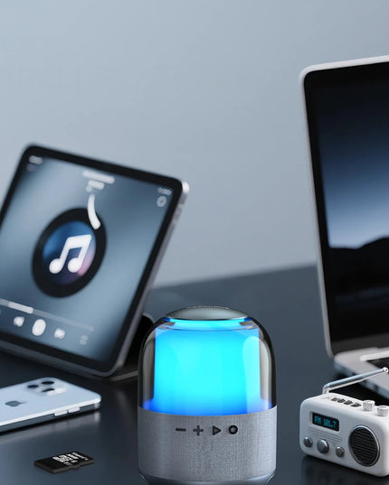 SongPod 5W BT 5.3 RGB Işıklı Yüksek Bass Özellikli HiFi Kablosuz Hoparlör - Siyah 5
