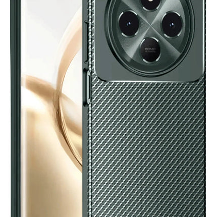 Tecno Spark 30 Auto Focus Karbon Kapak Kılıf - Koyu Yeşil