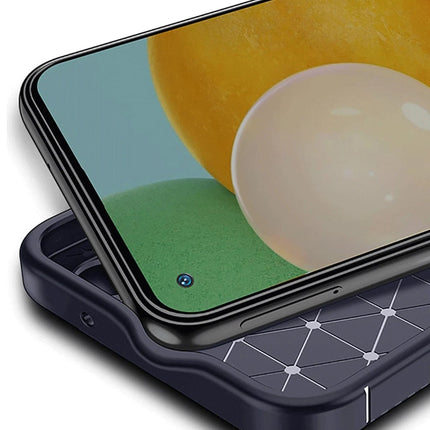 Tecno Spark 30 Auto Focus Karbon Kapak Kılıf - Lacivert 3