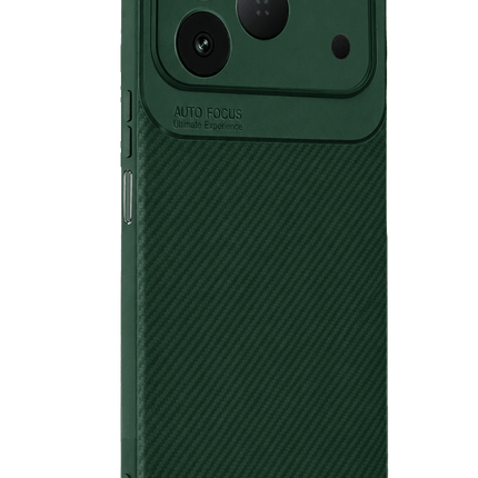 Tecno Spark 50 4G Auto Focus Karbon Kapak Kılıf - Yeşil