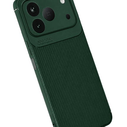 Tecno Spark 50 4G Auto Focus Karbon Kapak Kılıf - Yeşil 2