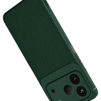 Tecno Spark 50 4G Auto Focus Karbon Kapak Kılıf - Yeşil 3