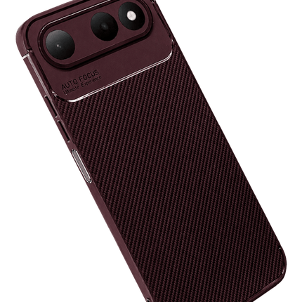 Tecno Spark 50 5G Auto Focus Karbon Kapak Kılıf - Bordo 2