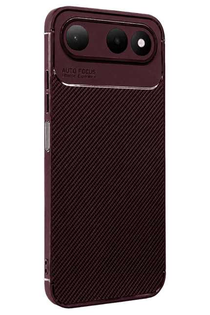 Tecno Spark 50 5G Auto Focus Karbon Kapak Kılıf - Bordo