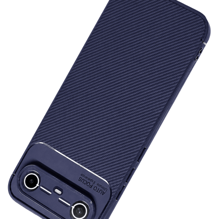 Tecno Spark Slim 5G Auto Focus Karbon Kapak Kılıf - Lacivert 4