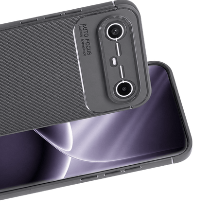 Tecno Spark Slim 5G Auto Focus Karbon Kapak Kılıf - Gri 2