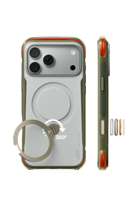 iPhone 18 Pro Max/17 Pro Max Ostand Q3 Air Pro Standlı Magsafe Kapak Kılıf - Beyaz 3