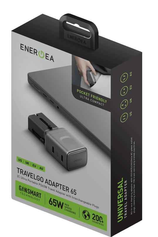 TravelGo Adapter 65W 2 Adet Type-C Çıkışlı PD PPS GaN Hızlı Şarj Aleti 7