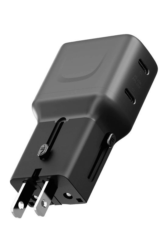 TravelGo Adapter 65W 2 Adet Type-C Çıkışlı PD PPS GaN Hızlı Şarj Aleti 5