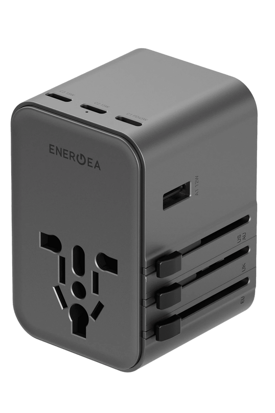 TravelWorld Universal GaN45 1 Adet 45W Type C 2 Adet 15W Type C ve 2 Adet 12W USB Çıkışlı PD Hızlı Şarj Aleti