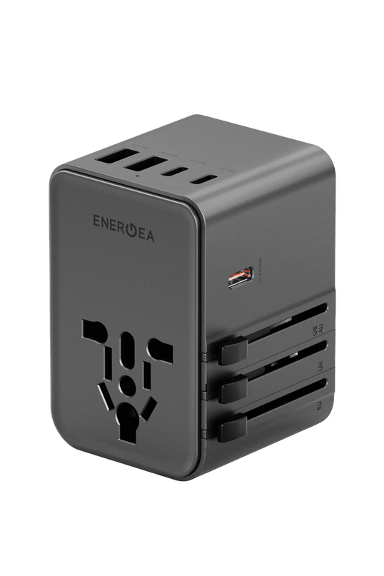 TravelWorld Universal GaN70 1 Adet 70W Type C 2 Adet 15W Type C ve 2 Adet 15W USB Çıkışlı PD Hızlı Şarj Aleti